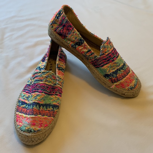 Manebi Ibiza Neon Tweed multicolor platform espadrilles 9 - Picture 10 of 10